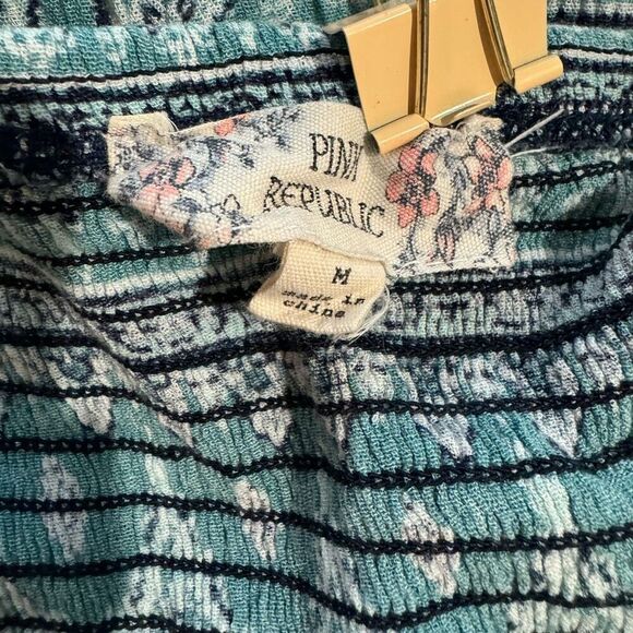 Pink Republic Smocked-Back Woven Maxi Dress Patterned Juniors Size Medium - Picture 6 of 9